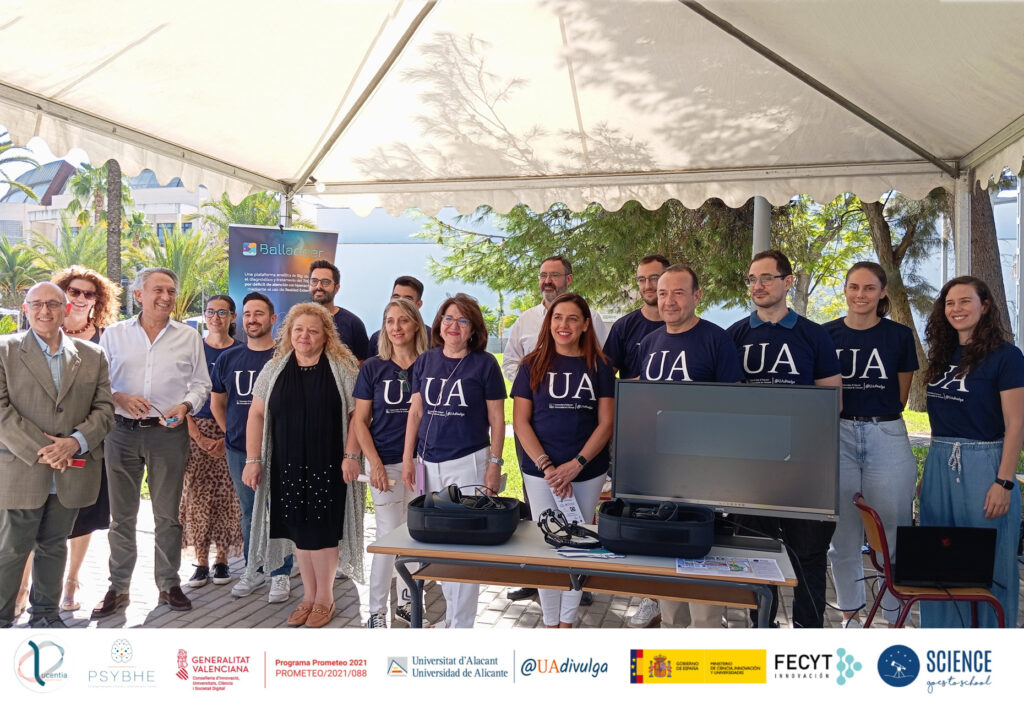 Lucentia Research con las autoridades de la Universidad de Alicante en la Noche Europea de los Investigadores 2024